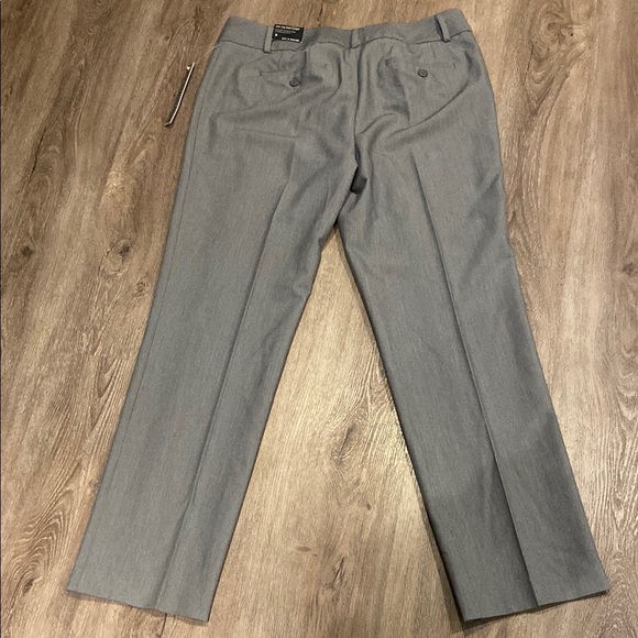 Zac & Rachel Slim Leg Short Length Solid Dress Pants Grey 8 NWT - Picture 5 of 8